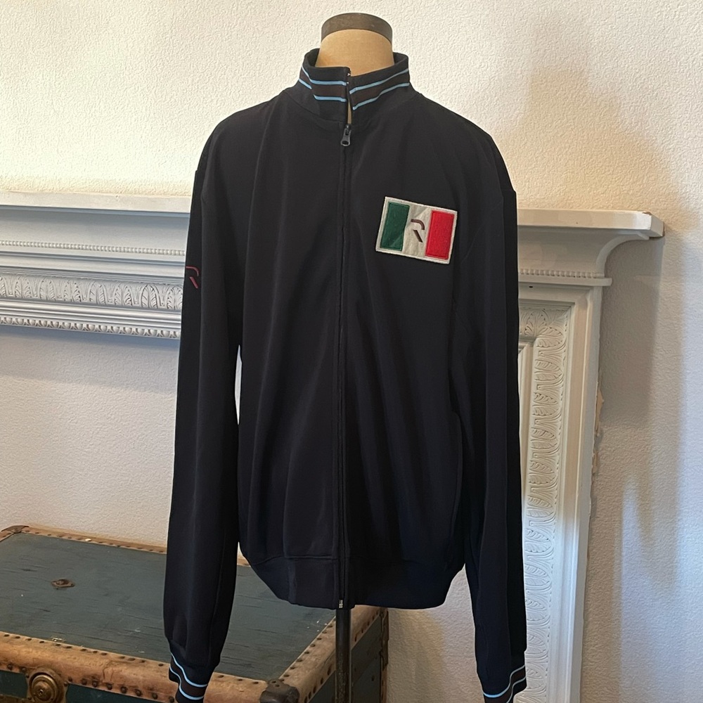 Roar Black Casual Vintage Track Jacket 2XL. -#10